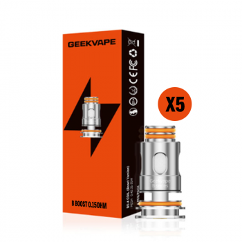 Pack 5 Résistances B Boost 0.15ohm GeekVape