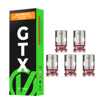 Pack de 5 resistances GTX-2 0,6ohm Vaporesso